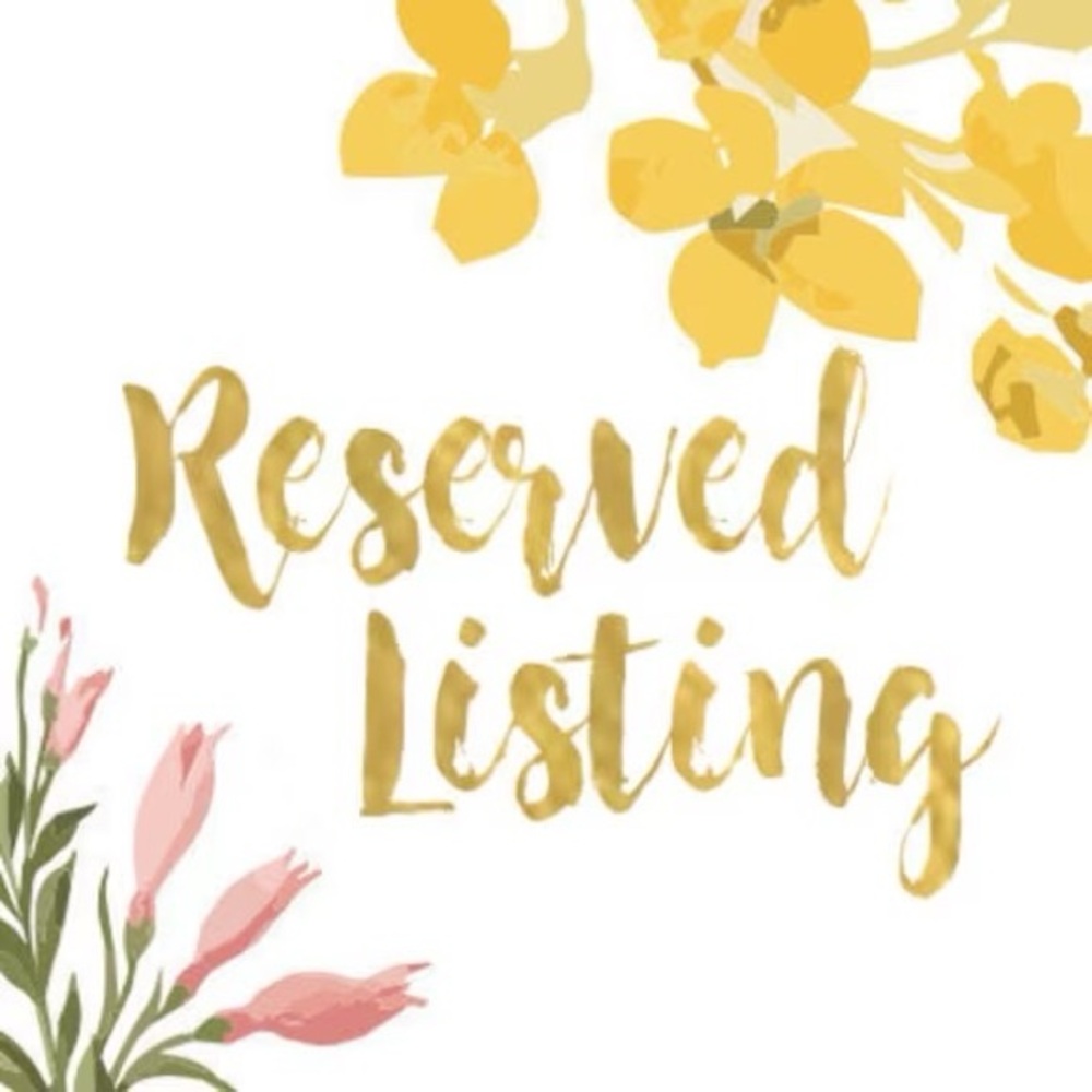 Reserved listing